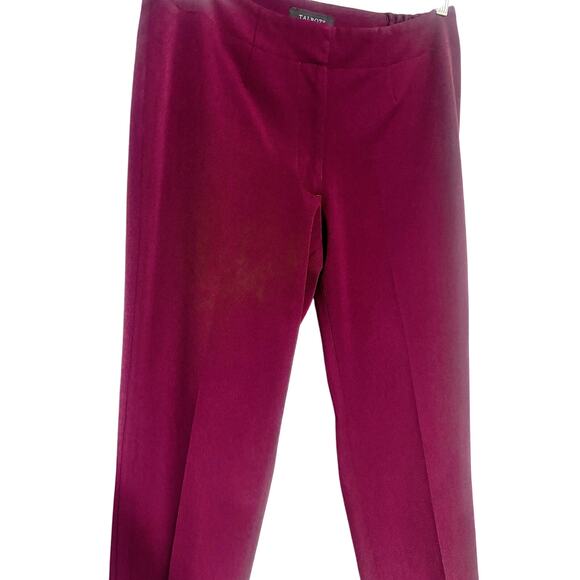 Talbots Heritage Maroon Straight Leg Trouser Pants Size 12P Work Career Petite - Picture 4 of 5